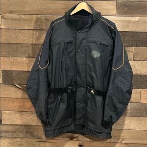 Harley Davidson Men's Rain Jacket in Black